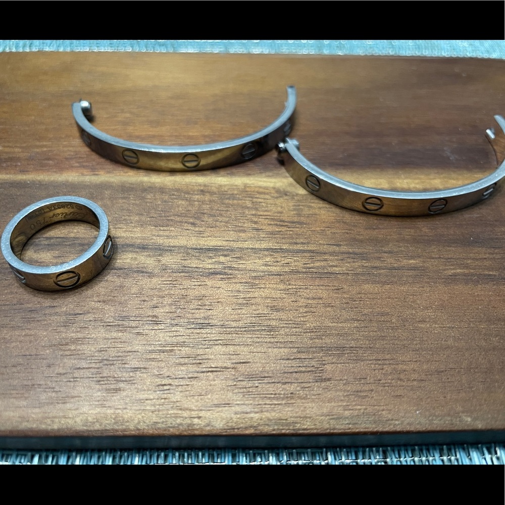 Silver bracelet & ring - Picture 2 of 4